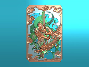 新款水晶關公玉石精雕圖_享刻工藝品精雕雕刻機