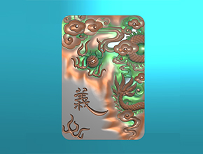 精美忠義關羽背面精雕圖素材_享刻玉石電腦雕刻