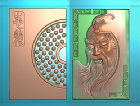 精美的關公玉石雕刻圖紙_享刻玉器電腦雕刻機廠