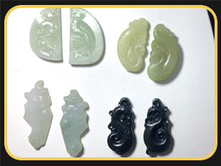 YD4030電腦玉石雕刻機(jī),批量加工龍鳳玉石對牌案例