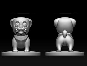 小狗擺件工藝品雕刻圖紙_享刻玉石雕刻機廠家