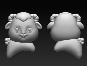 小羊飾品雕刻精雕圖紙_享刻玉石雕刻機廠家