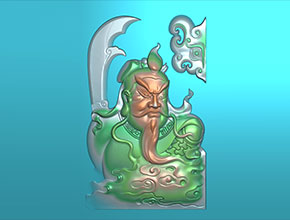 22款關羽數控雕刻圖案_享刻玉石雕刻機廠家