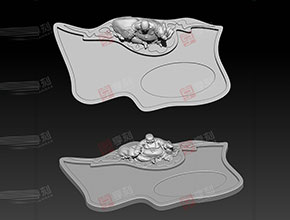 茶盤模型精雕圖_享刻玉石雕刻機廠家