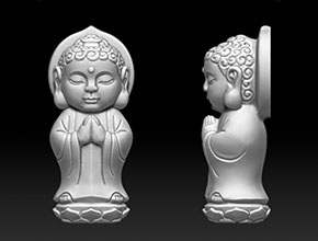 寶寶佛模型精雕圖紙_享刻玉石雕刻機廠家