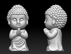 如來寶寶佛模型精雕圖紙_享刻玉石雕刻機廠家