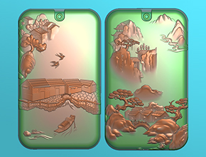 山水玉石模型精雕圖紙_享刻玉石雕刻機廠家