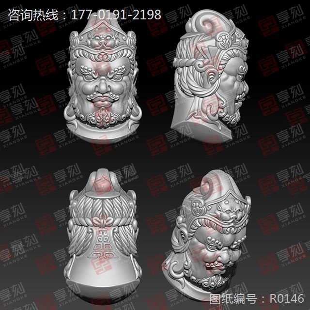 大黑天神佛像精雕模型圖