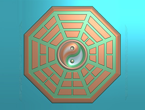 八卦陣掛件模型精雕圖紙下載_自動化玉石加工設
