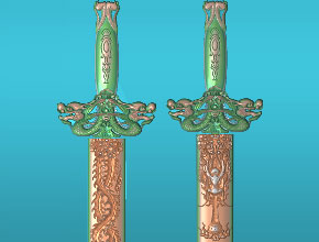 上方寶劍精雕模型圖紙_自動玉石雕刻工具大全廠