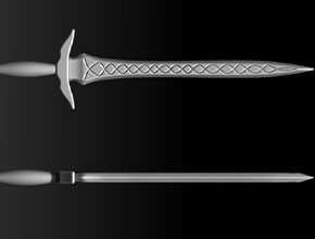 寶劍立體模型精雕圖紙_玉石雕刻機精雕機廠家