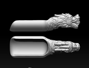 龍頭茶匙精雕圖紙_小型玉石雕刻機精雕機廠家