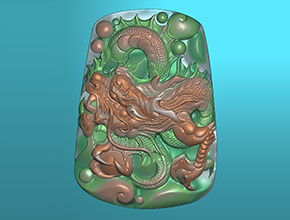 適合純色玉石電腦雕刻龍牌_小型玉石雕刻機精雕