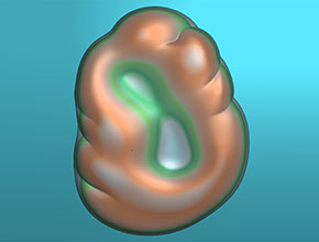 抽象翡翠吊墜精雕模型圖_玉器雕刻機廠家