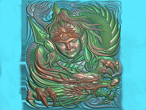 趙云玉雕電腦模型精雕圖_翡翠雕刻機廠家