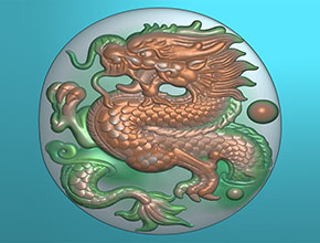 古玉龍款電腦精雕圖_玉石雕刻機廠家