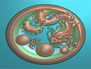 龍戲珠翡翠玉石精雕圖紙_全自動翡翠雕刻機廠家