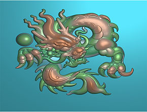 龍戲珠翡翠雕刻精雕圖紙_全自動翡翠雕刻機廠家