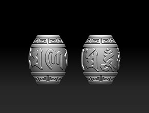 南紅玉石桶珠精雕圖_全自動珠子雕刻機廠家