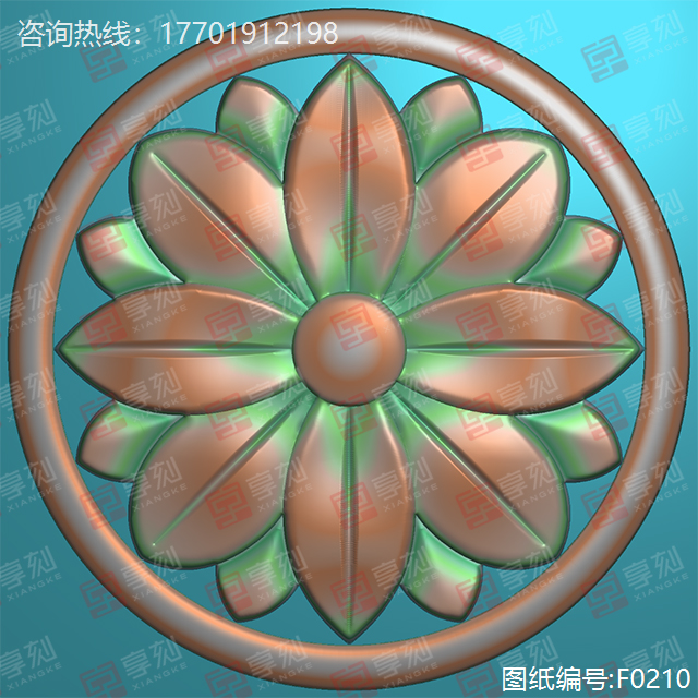 花件鏤空雕刻精雕模型圖