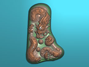 猛龍戲珠玉雕精雕圖紙_全自動玉石雕刻機廠家