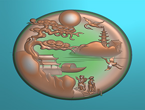 新山水玉雕圖紙精雕圖_數控玉石雕刻機廠家