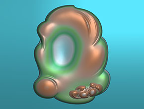 翡翠瑪瑙禪意玉石玉雕圖紙下載_數控玉石雕刻機