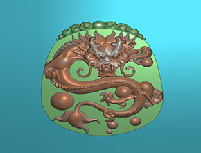 玉雕圖紙神龍系列精雕圖_電腦玉石雕刻機廠家