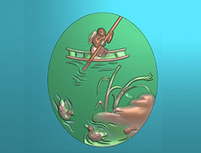 翡翠山水玉雕模型圖紙_電腦玉石雕刻機廠家