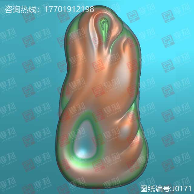 禪意翡翠玉石玉雕圖紙下載