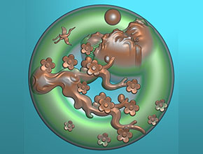 翡翠平安扣玉雕圖紙下載_電腦數控玉石雕刻機廠