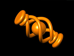 鏤空彈簧擺件模型STL圖_電腦數控玉石雕刻機廠家