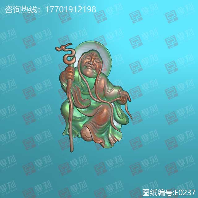 人物精雕圖紙大全