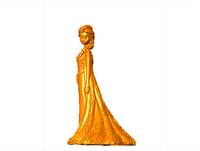 冰雪傳奇白雪公主人物擺件模型精雕圖_電腦數控