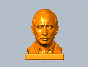 普金大帥人物立體雕刻圖模型圖_電腦數控玉石雕