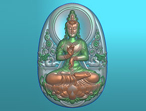 正裝觀音玉石雕刻圖紙_電腦數控玉石雕刻機廠家