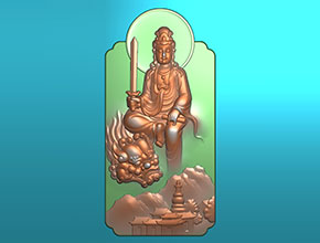 文殊菩薩玉石精雕刻圖紙_電腦數控玉石雕刻機廠