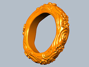 花件花紋手鐲雕刻精雕圖_電腦數控玉石雕刻機廠