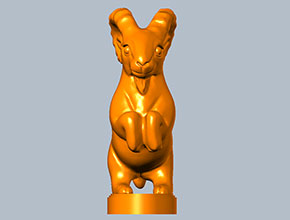 山羊手把件印章立體STL模型圖_電腦數控玉石雕刻