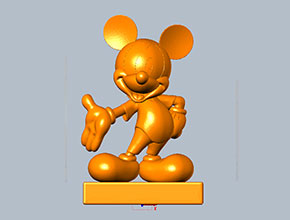 立體3d米奇老鼠擺件模型雕刻圖紙_電腦數控玉石