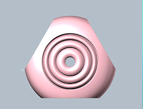 玉石三角背飾品吊墜電腦雕刻機圖紙_電腦數控玉