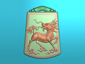 麒麟玉石雕刻電腦模型圖_電腦數控玉石雕刻機廠