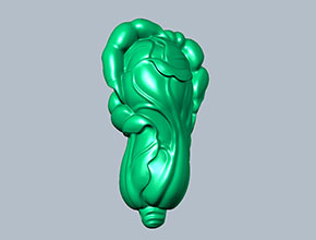 小白菜玉石雕刻電腦模型精雕圖_電腦數控玉石雕