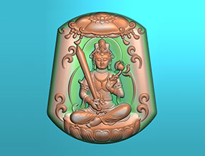 八大守護神虛空藏菩薩玉石雕刻機圖_電腦數控玉