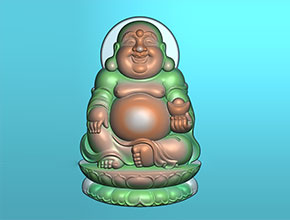 玉石吊墜佛公玉雕模型圖紙精雕圖_電腦數控玉雕