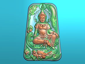 祥龍觀音翡翠雕刻工具圖紙_電腦數控玉雕雕刻機