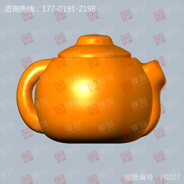 把把壺模型工藝品玉雕雕刻模型圖