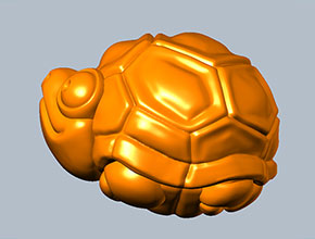 烏龜手把件車掛玉雕雕刻模型圖紙_電腦數控玉雕