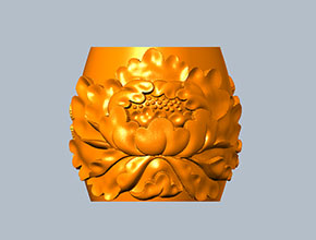 牡丹桶珠精雕模型玉石雕刻機圖_電腦數控玉雕雕