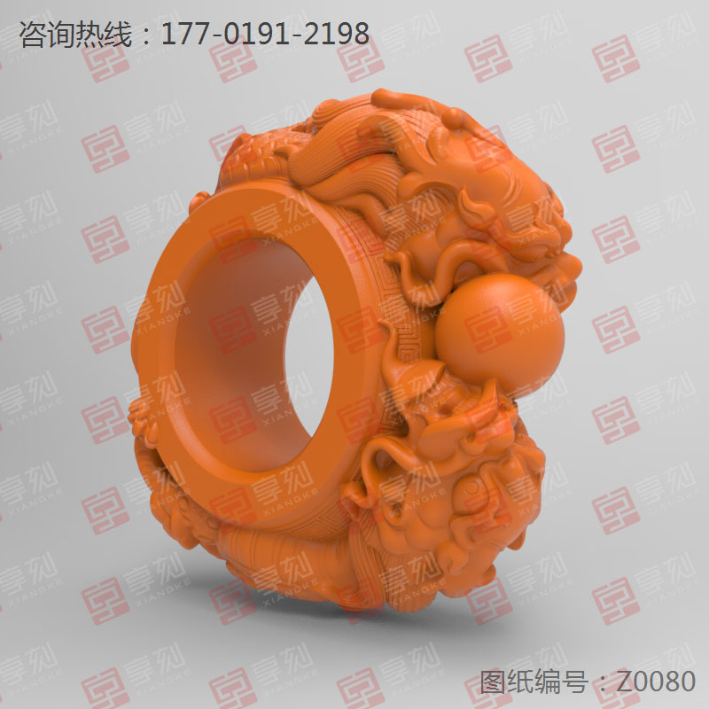 盤龍扳指玉雕機(jī)玉石雕刻電腦圖紙